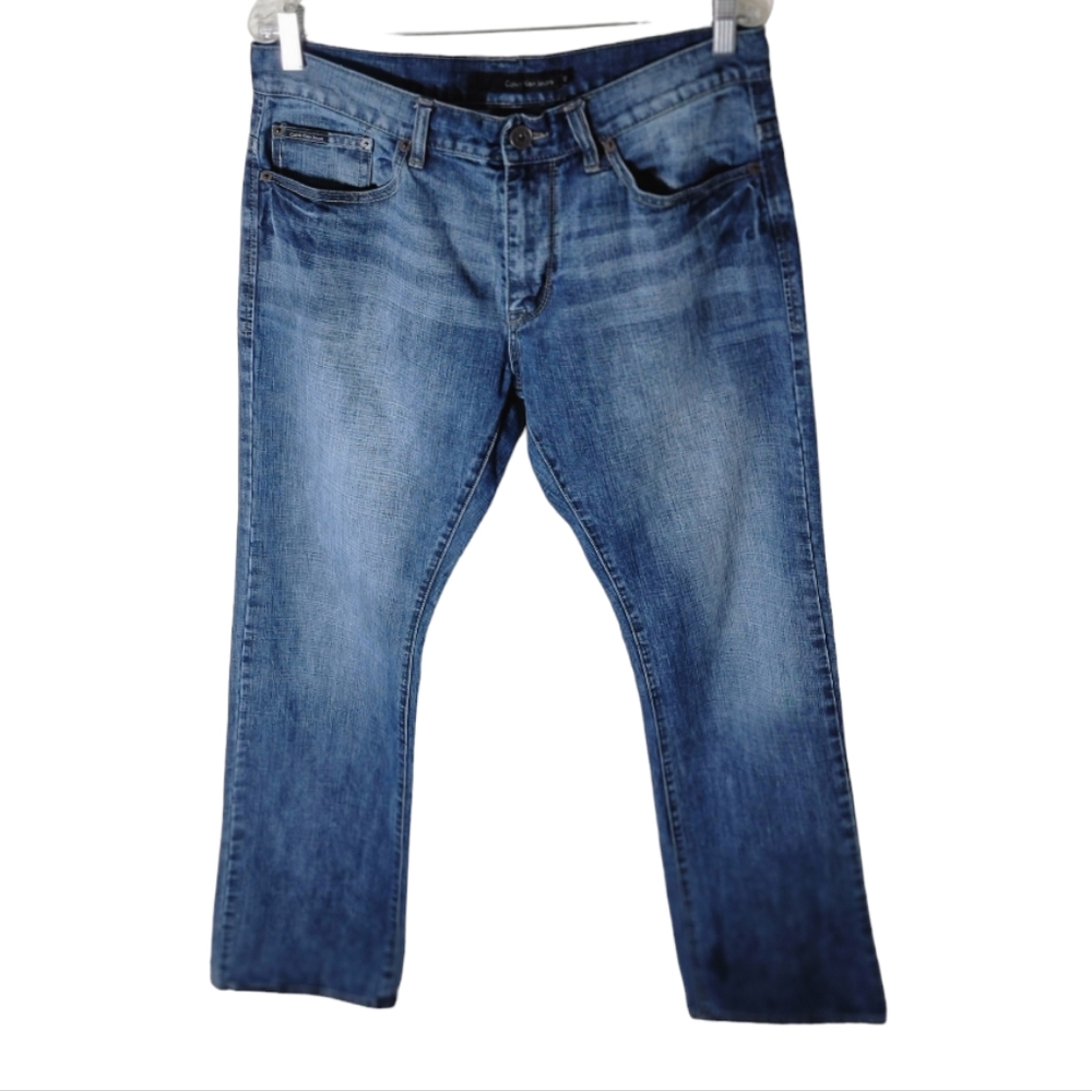 Calvin Klein men’s bootcut jeans size 32 medium wash denim